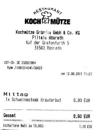 mswb Hffner Kochmtze Restaurant